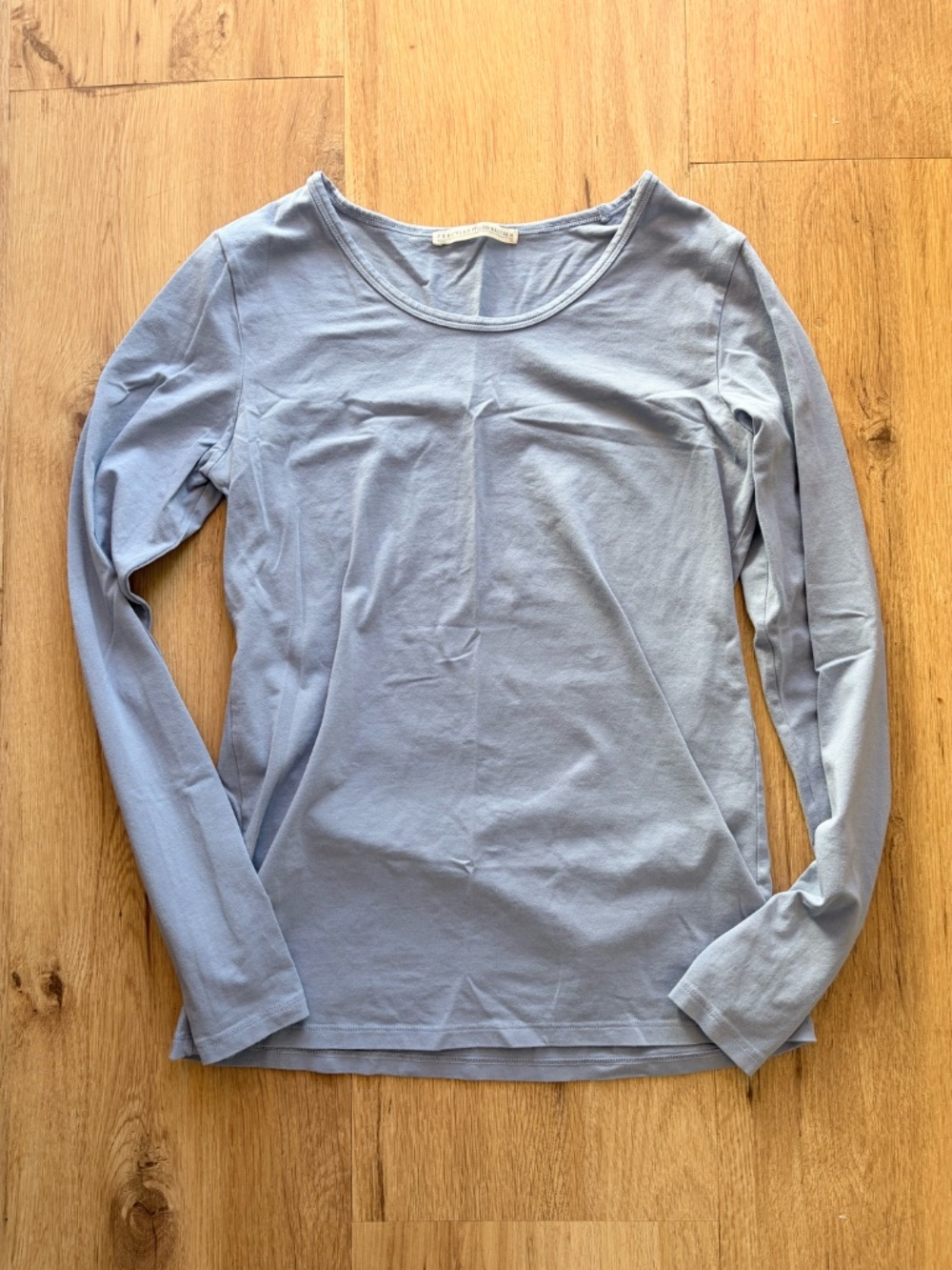Peruvian Connection Light Blue Layering Tee